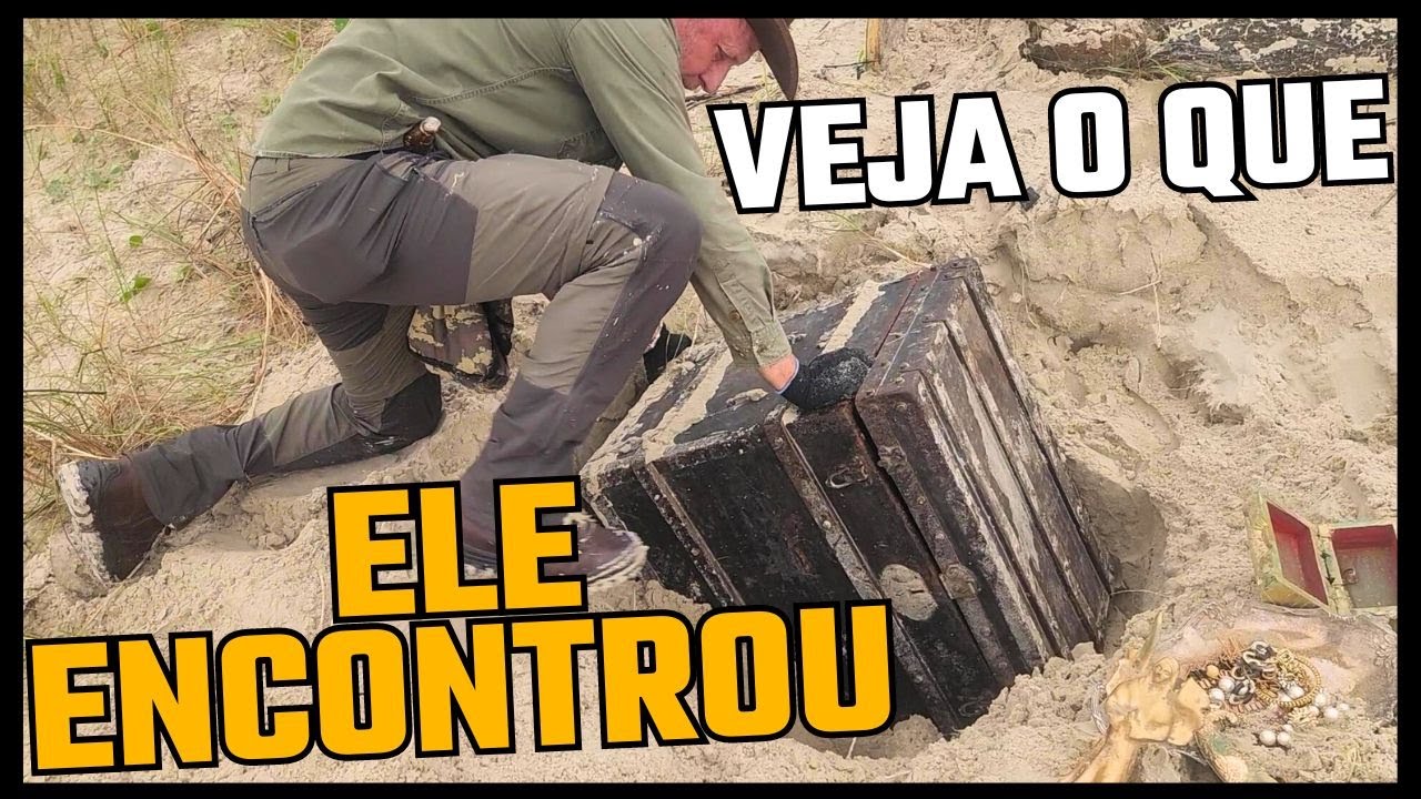 BAÚ GIGANTE encontrado na praia