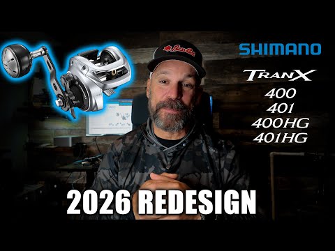 New For 2026 Shimano TRANX 400B Redesign - Ready for both Fresh and Saltwater Adventures!