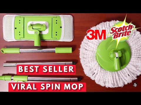 Mop/ scotch brite jumper spin mop/ scotch brite mop review/ ...