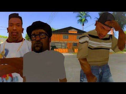 CJ is Smoke Junior's babysitter - GTA San Andreas Talking.