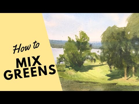 How to Mix Greens for Watercolor