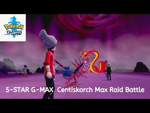 Pokemon Sword 5-Stars Max Raid Battle - Gigantamax Centiskorch