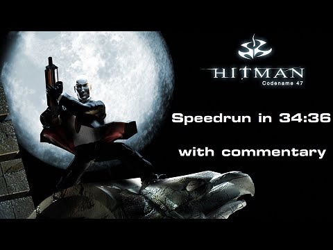 Hitman: Codename 47 speedrun with commentary (34:36, Hard)