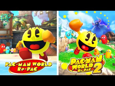 Pac-Man World 1+2 Re-PAC - Full Gameplay Walkthrough 100% (4K60FPS)