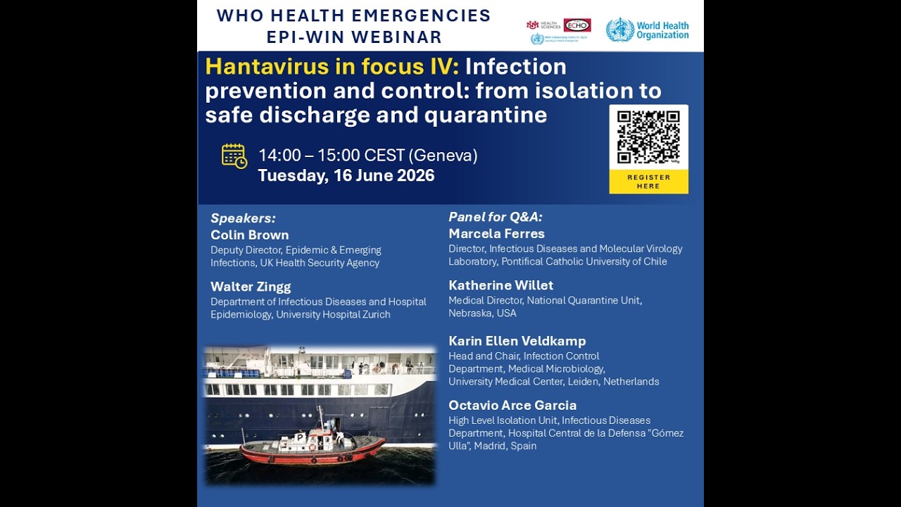 WHO EPI-WIN: Hantavirus IV: Infection prevention and control: from isolation to safe discharge