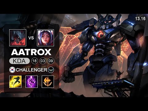 Aatrox vs Irelia Top - KR Challenger - Patch 13.16 Season 13