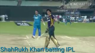 ShahRukh Khan playing Cricket in KKR Uniform Kolkata Knight Riders ( KKR ) #2