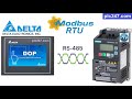 Delta HMI Modbus RTU Siemens Sinamics V20 Tutorial