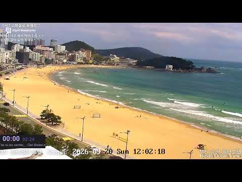 釜山・松亭海水浴場のライブカメラ映像