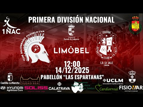 PRIMERA NACIONAL MASCULINA|  LIMOBEL BM POZUELO DE CVA - SILBON CORDOPLAS LA SALLE |2025/2026