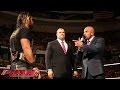 Kane interrupts Triple H: Raw, April 20, 2015 