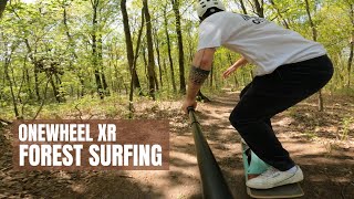 Onewheel XR | Riding A Epic Trail //  Feels like Surfing Through The Forest!!