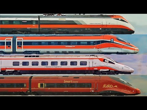 Treni alta velocità a 250 km/h [direttissima Roma-Firenze] Frecciarossa, Frecciarossa1000, Italo NTV