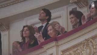 Su Majestad la Reina Doña Sofía preside el concierto “Viaje al Nuevo Mundo”, ofrecido por la Orquesta de la Escuela Superior de Música Rei
