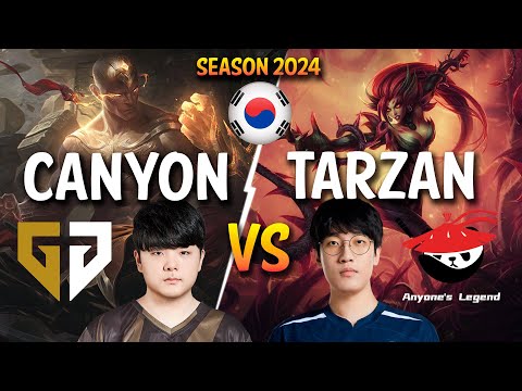 GEN Canyon vs AL Tarzan - Canyon LEE SIN vs Tarzan ZYRA Jungle - Patch 25.S1.1 KR Ranked | lolrec