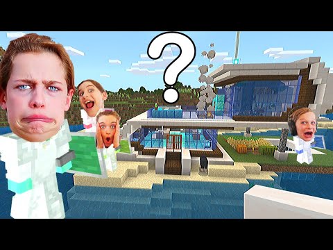 WHO BUILDS THE BEST BEACH HOUSE in Minecraft Gaming w/ The Norris Nuts