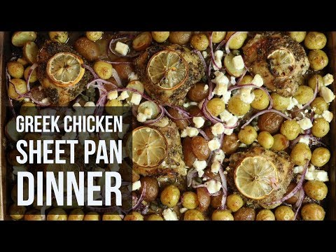Greek Chicken Sheet Pan Dinner | Easy Dinner Recipe by Forkly