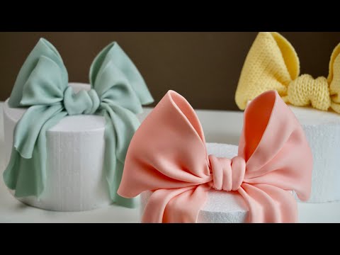How to Make Fondant Bows - 3 ways