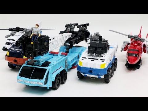 Transformers Combiner Wars KO Oversized Defensor Fire Truck Rescue 5 Vehicles Robot Car Toys