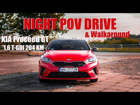 KIA ProCeed GT 1.6 T-GDI 204 KM | Night Walkaround & POV drive | TEST PL | Wokół Motoryzacji