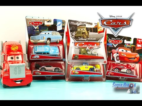 Disney Pixar Cars unboxing 5 voitures Die-Cast Mack Les Bagnoles Juguetes de Cars Rayo Relampago Video