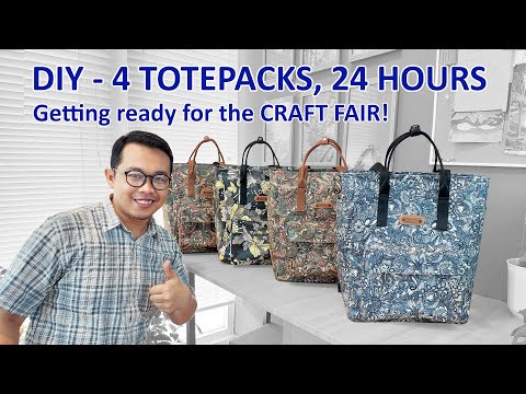 Sewing 4 Totepacks - Getting ready for the INACRAFT 2023