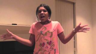 11 yr/old Jayna covers &quot;Running Back to You&quot; acapella  by Commissioned