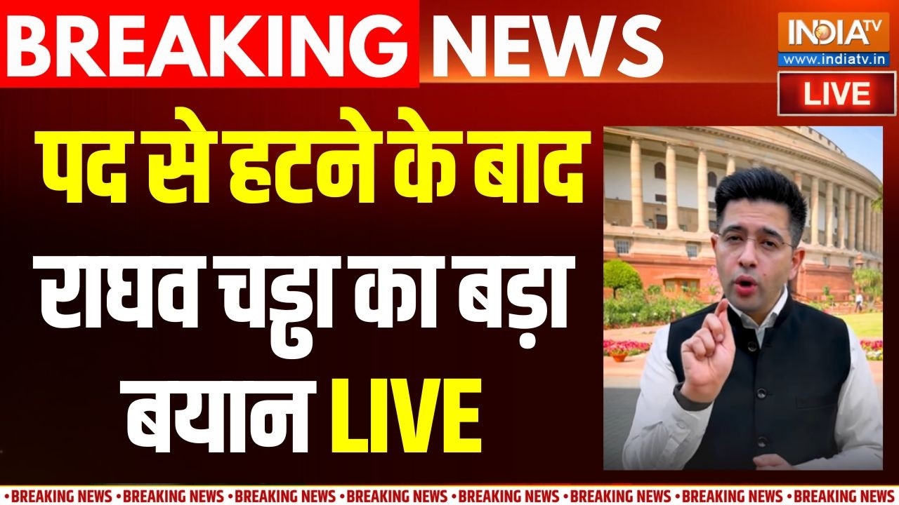 Raghav Chadha On His Removal Live: AAP के एक्शन पर राघव चड्ढा का जवाब | Arvind Kejriwal | AA