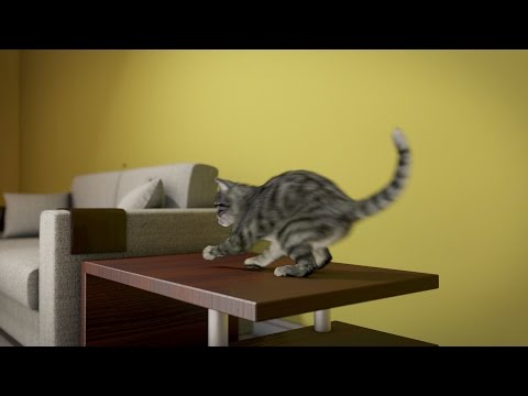 Realistic Cat 3D Animation