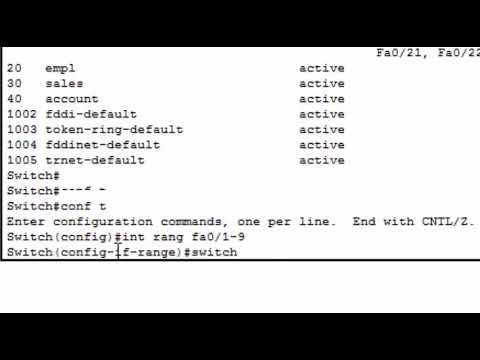 vlan database using packet tracer   YouTube