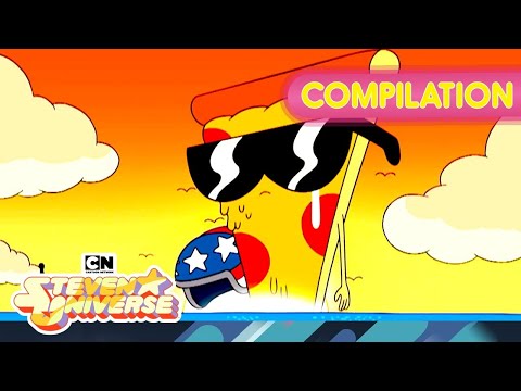 Pizza Steven Madness! 🍕Uncle Grandpa Crossover Episode | Steven Universe | Cartoon Network