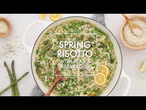 DeLallo Spring Risotto with Asparagus and Peas