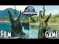Mosasaurus FEEDING Show | FILM vs GAME | Comparison | Jurassic World and Jurassic World Evolution 2