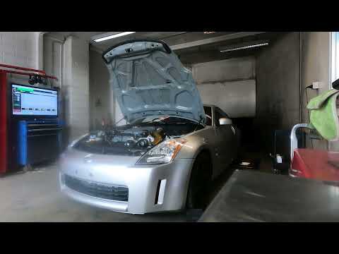 350Z HKS GT V2 Supercharger - 9.5psi Dyno run