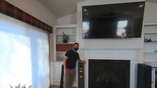 Quick Klipsch Install W Sanus Full motion TV Mount Above Fireplace| Little Egg Harbor Township NJ