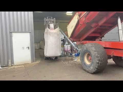 Die Beizanlage VI-AGRO. Die Erbsen beizen. 5 t/h Big Bag