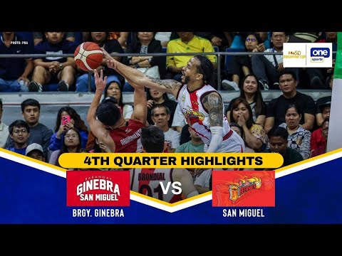 BRGY. GINEBRA vs. SAN MIGUEL | SEMIS GAME 5 | 4TH QUARTER HIGHLIGHTS | PBA SEASON 50 PHILIPPINE CUP