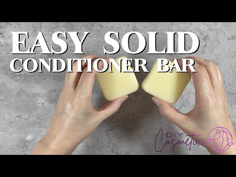 DIY - EASY SOLID HAIR CONDITIONER BAR RECIPE | 4K