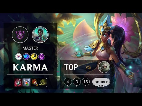 Karma Top vs Camille - KR Master Patch 10.13