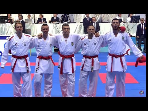 UKRAINE - MALE TEAM KUMITE - BRONZE MEDAL MATCH - EKF SENIOR CHAMPIONSHIPS 2022