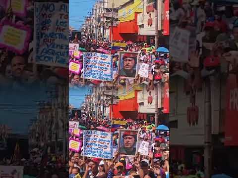 ¡Impresionante! Cumaná en Sucre colapsó de gente en la Av. Bermúdez. ¡Apoyo masivo al Prdte Maduro