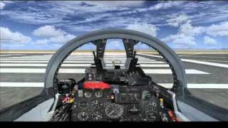 North American F-86 Sabre Startup And Takeoff!!!!!!!!!!!