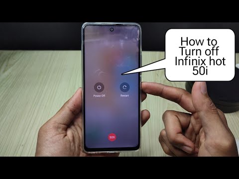 How to Turn off Infinix hot 50i using power button, Watch this video..!!