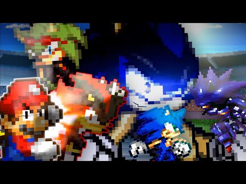 THE NEXT BEST SPRITE BATTLE SERIES! Super All-Star Bros. Episode 1 SpacePea REACTION!