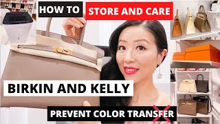 How To Store And Care For Your Hermes Birkin And Kelly bag | How to prevent color transfer