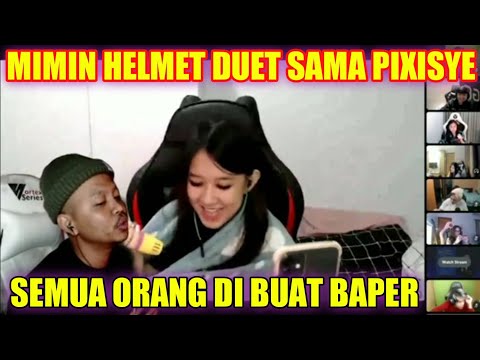 MIMIN HELMET COVER REGE NYANYI DUET SAMA PIXISYE