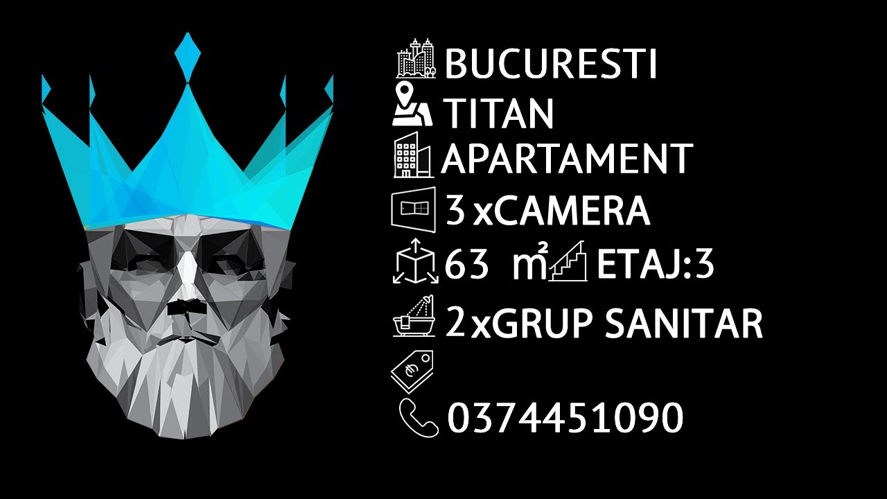 Tur video Apartament 3 Camere Titan-Bucuresti