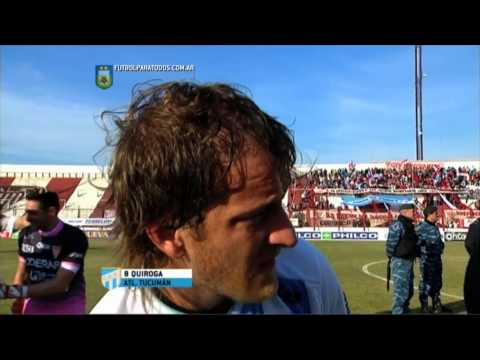 Quiroga: "No tuvimos una buena tarde". Atlético Tucumán. Fecha 20. B Nacional 2015. FPT