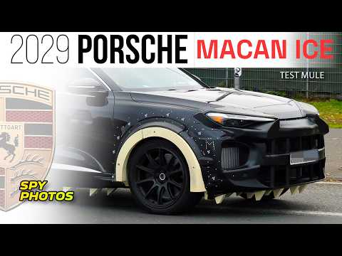 Spy photos: 2029 Porsche Macan ICE (Test Mule)