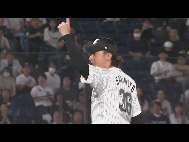 【9回表】勝利への執念!! マリーンズ・坂本光士郎 満塁のピンチを2者連続三振で凌ぐ!!  2023年9月30日 千葉ロッテマリーンズ 対 埼玉西武ライオンズ